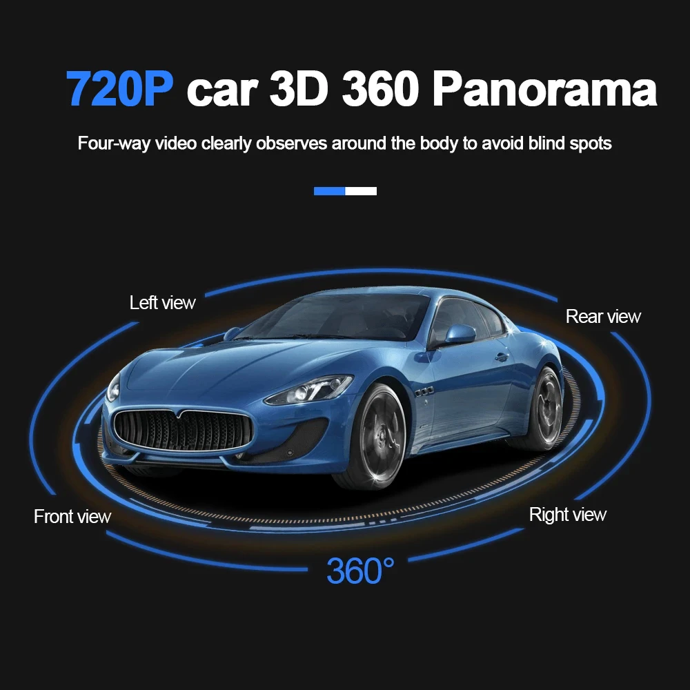 Carsanbo Car 360 3D Professional Bird's-eye View Camera System with CR2053 Chip HD Camera Car DVR Supports Multiple Car Models