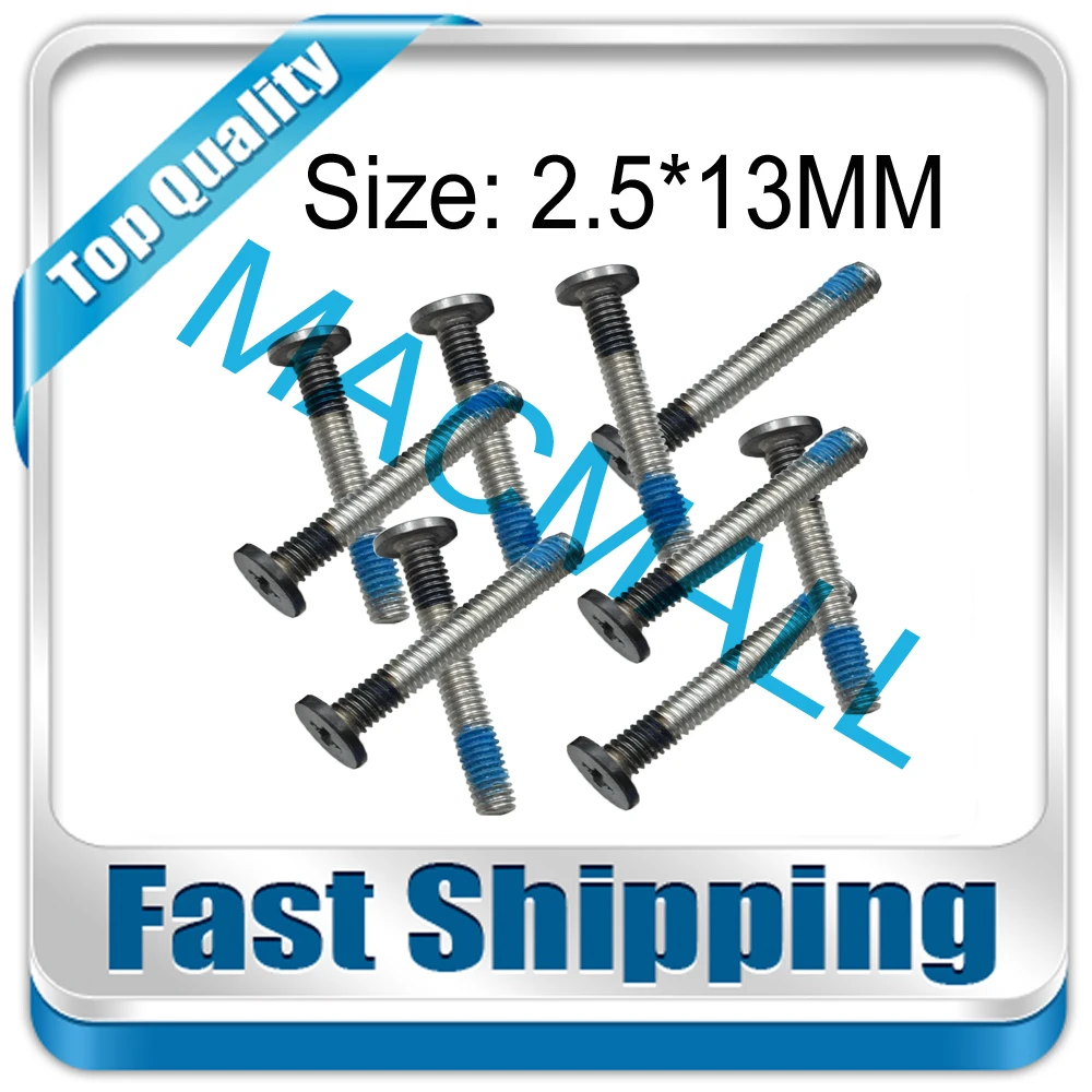 10PCS/Set 2.5*13MM New For Dell Alienware 13 15 17 R2 R3 R4 R5 Replacement Bottom Case Cover Screws