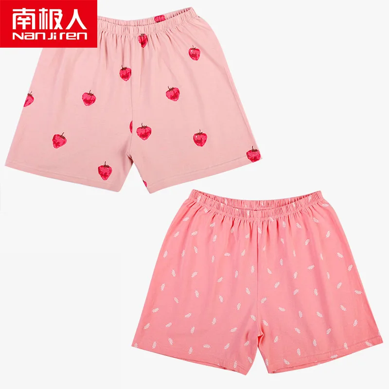 NANJIREN Women Cotton Shorts Home Pajama Sleep Pants Bottoms Summer Casual Beach Pants Sleep Wear Lounge Pajama Plus Size 2/pcs