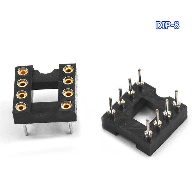 10PCS/lot IC Sockets DIP6 DIP8 DIP14 DIP16 DIP18 DIP20 DIP28 DIP40 pins Connector DIP Socket 6 8 14 16 18 20 24 28 40 pin