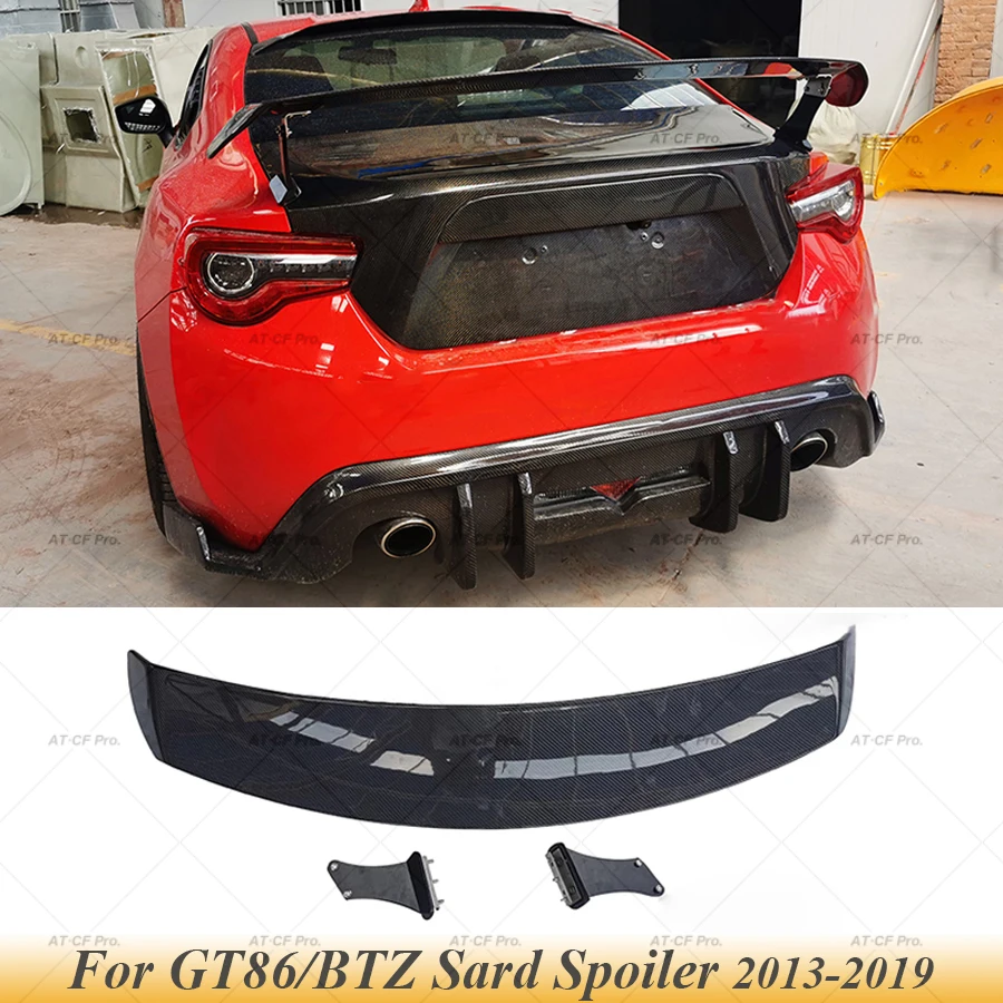 GT86 BRZ Carbon Fiber FRP Car Rear Wing Trunk Lip Spoiler Car Styling For Toyota GT86 Subaru BRZ Scion FR-S 2013-2019 SARD Style