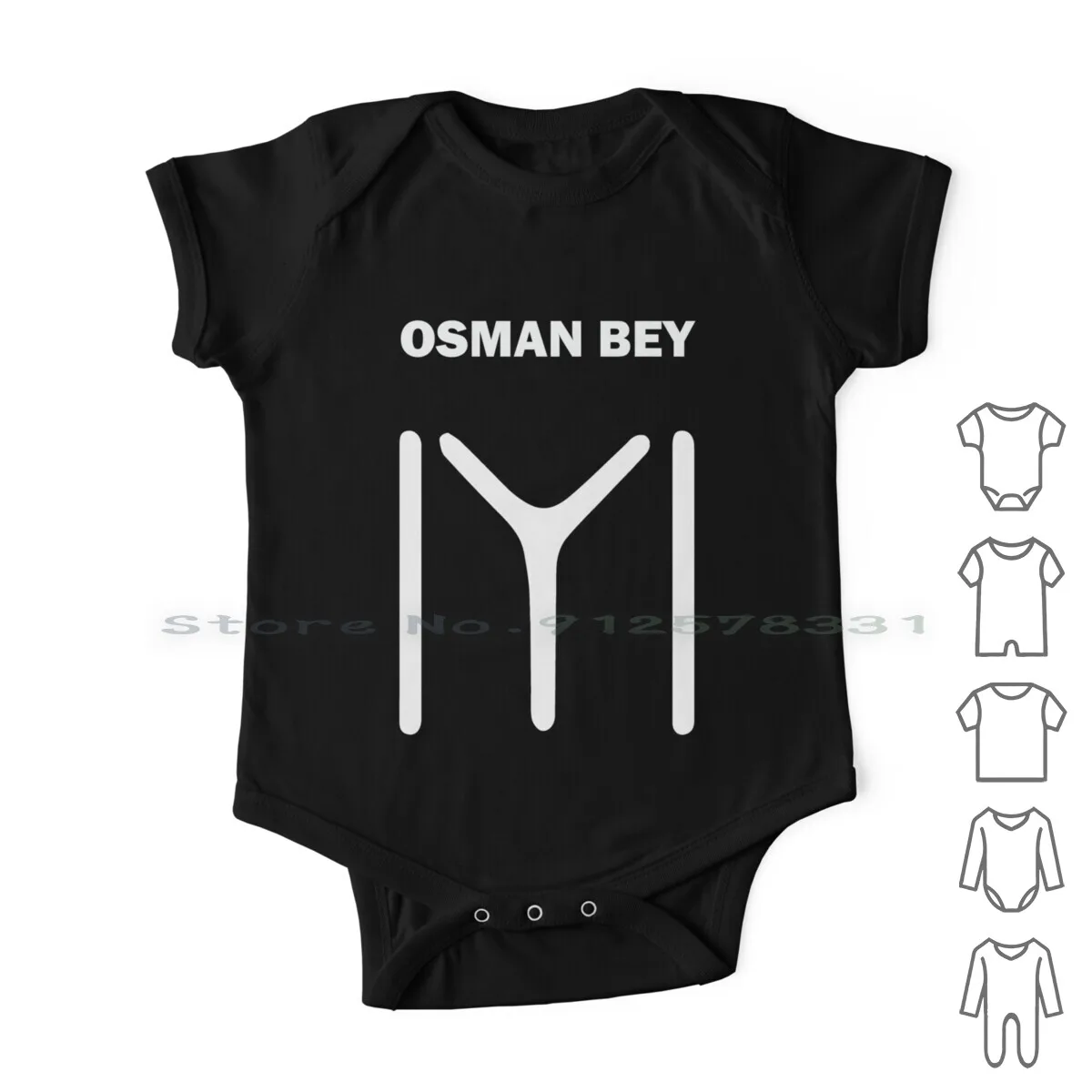 Osman Bey Ertugrul Kurulus Kayi Flag Ottoman Empire Osmanli Turkey Beyler Gift Newborn Baby Clothes Rompers Cotton Jumpsuits