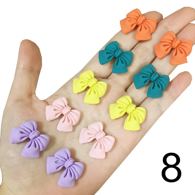 Children's Pink Butterfly Shell Clip-on Earrings, 5 Pairs