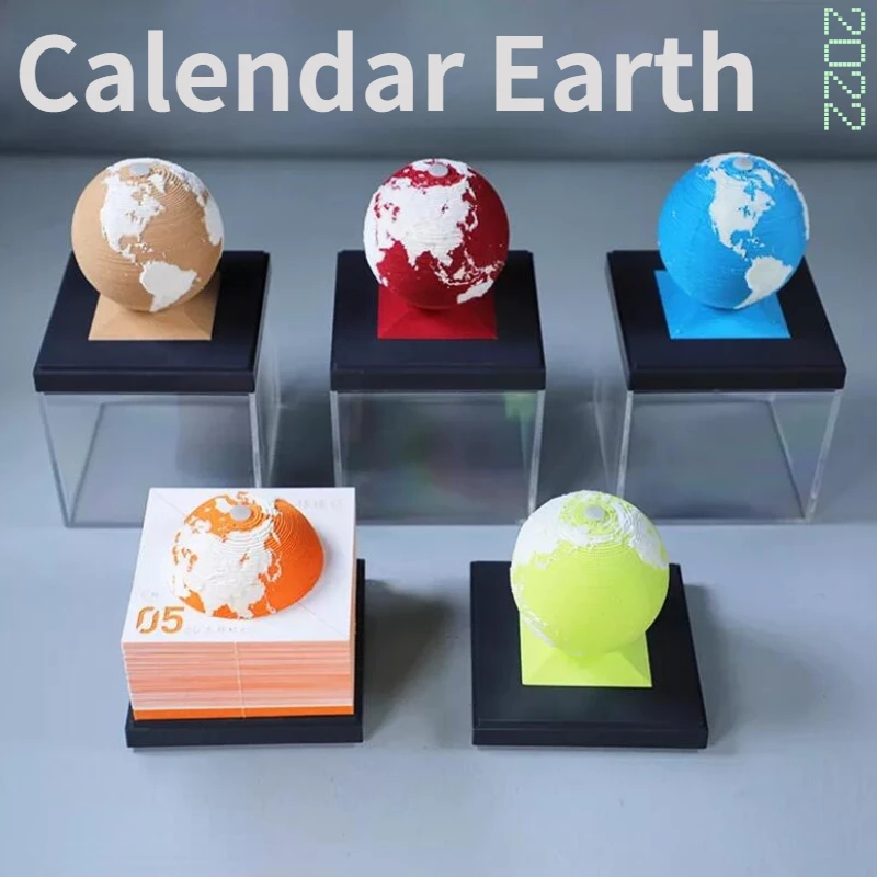 2022 Earth Calendar Calendar With Surprises 3D Earth Model Calendar Paper New Year Daily Weekly Sign Gift календарь с сюрпризами