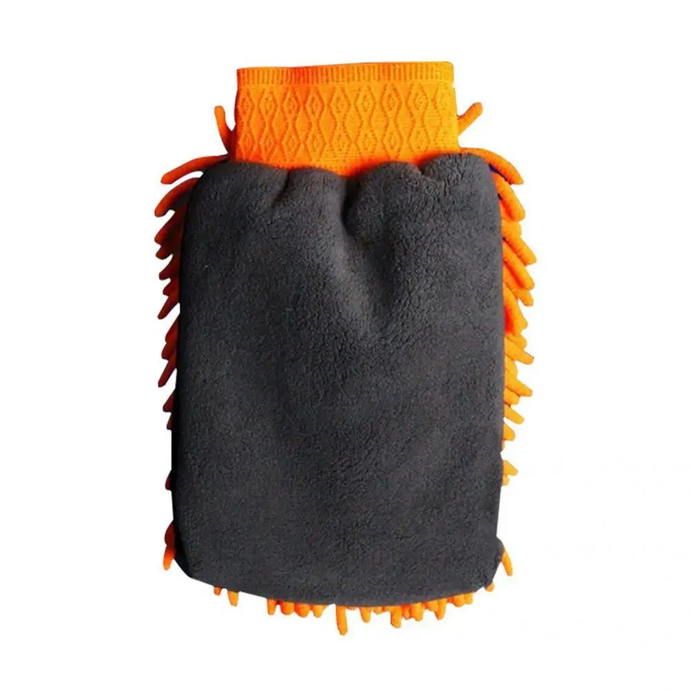 Useful Double-faced Coral Fleece Chenille Auto Cleaning Mitt Skin Affinity Car Dusting Glove Anti-skid Car Accessories