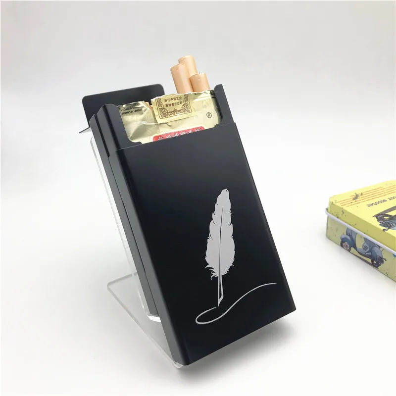 Personalized customized Ins Style Aluminium Alloy Cigarette Case for Girl Boy 20 Cigarette Box Cover The Dirty Smoking Boxes