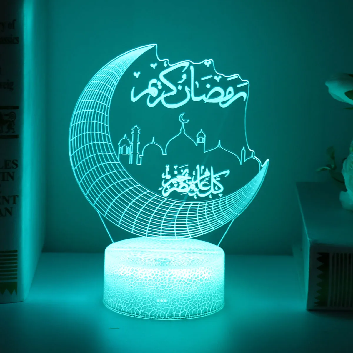 

Moon Stars Remote Control LED Light Eid Mubarak Ramadan Decor for Home Eid Al Adha Islamic Muslim Party Decor Eid Kareem Ramadan