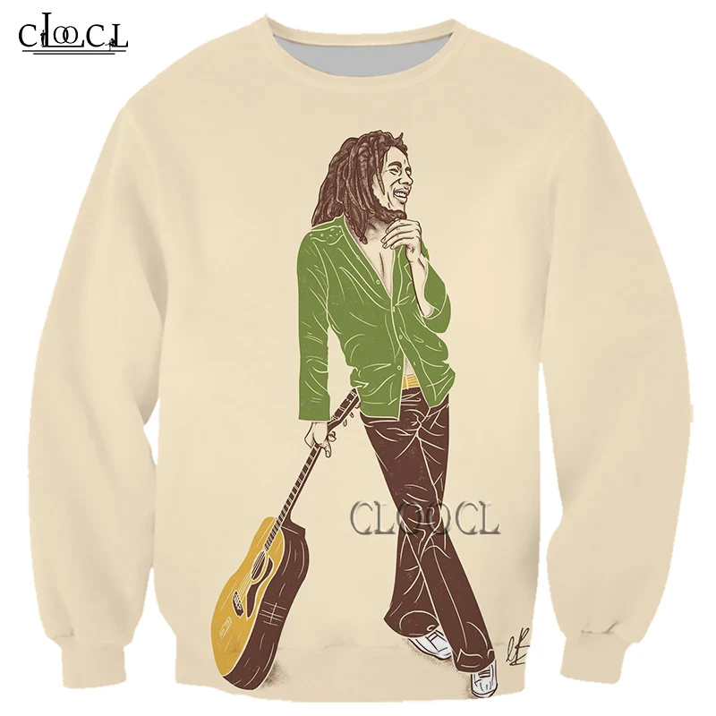 HX Singer Reggae Creator Bob Marley 3D Print Men Women Sweatshirt Fashion Hip Hop Long Sleeve Harajuku Tracksuit Drop Shipping