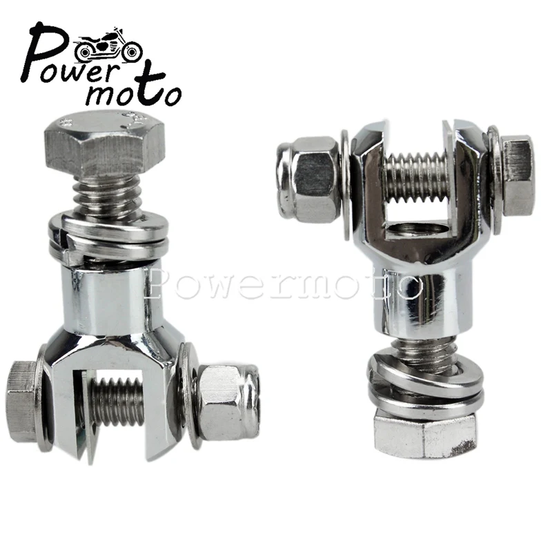Universal Motorcycle Highway Pegs Pedal Bolt Mount Footpeg Clevis Clamp Footrest Adapter For Harley Custom Chopper Cafe Racer