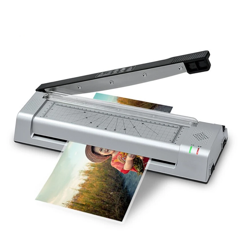 

A4 Hot Laminator Laminating Machine Thermal Pouch Laminator with Corner Rounder Home Office Hot and Cold Laminator Machine S420H