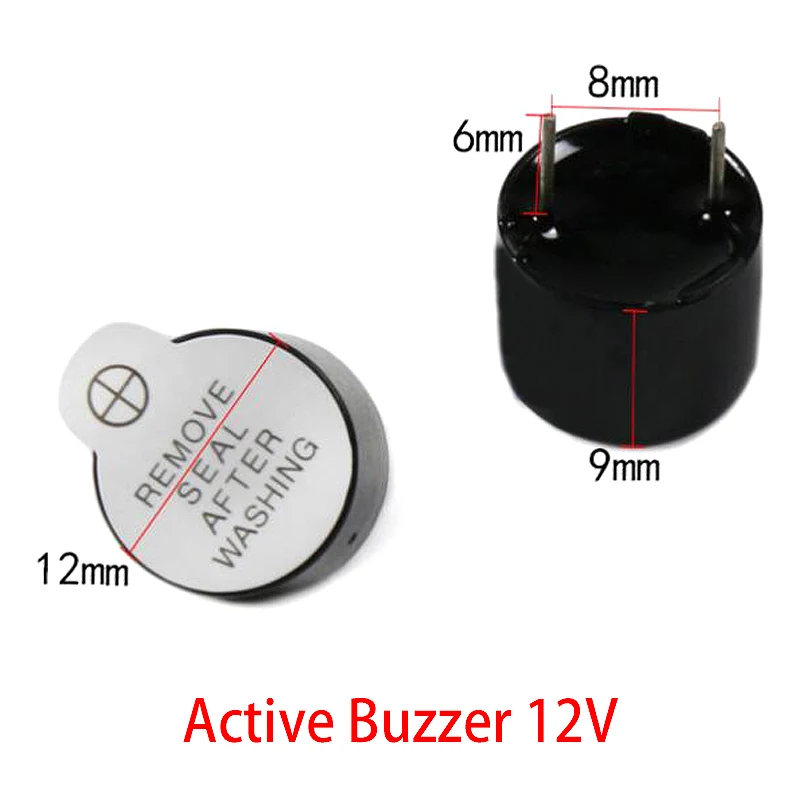 10pcs 3V 5V 12V Active Buzzer Magnetic Long Continous Beep Tone 12*9.5mm New And Original For Arduino Mini Plug Speaker