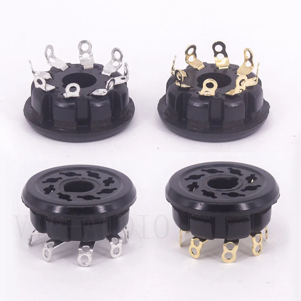 8 핀 베이클라이트 튜브 소켓 S8WPI 전자 튜브 소켓 KT66 KT88 6550 EL34 6SN7 6SL7 진공관 앰프 오디오 HIFI, 10PCS