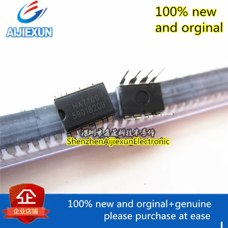 10Pcs 100% New and original HX710C AVIA DIP8 Sensor power switch 24Bit mode Digital converter chip large stock