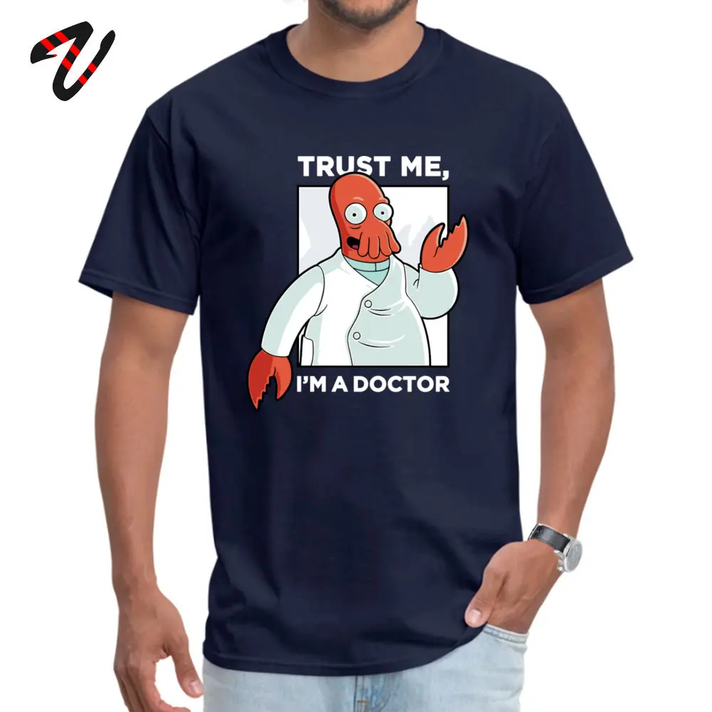 Funny Men\'s T-shirts Doctor Zoidberg Unique T Shirt Special 100% Cotton Fabric Tshirt Trust Me I\'m A Doctor Cthulhu Tees