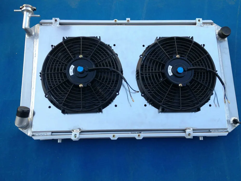 

High Quality New performance Aluminum Radiator & Shroud & Fan*2 For NISSAN Patrol GQ 2.8/4.2 DIESEL TD42&3.0 PETROL Y60