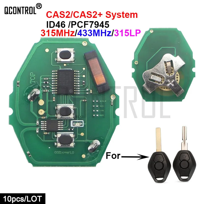 QCONTROL Car Remote Control Key Electronic Circuit Board for BMW X3 X5 Z3 Z4 Z8 3/5/6/7 Series CAS2+ System