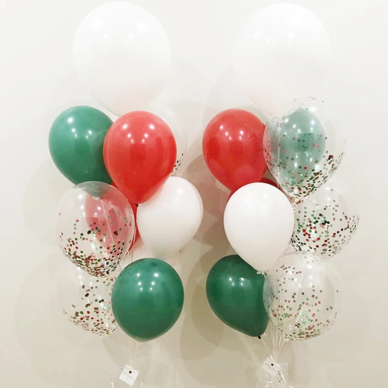 21Pcs/Set Christmas Decoration Latex Balloons Gold Silver Baby Shower Metallic Globos Birthday Party Wedding Decoration Supplies