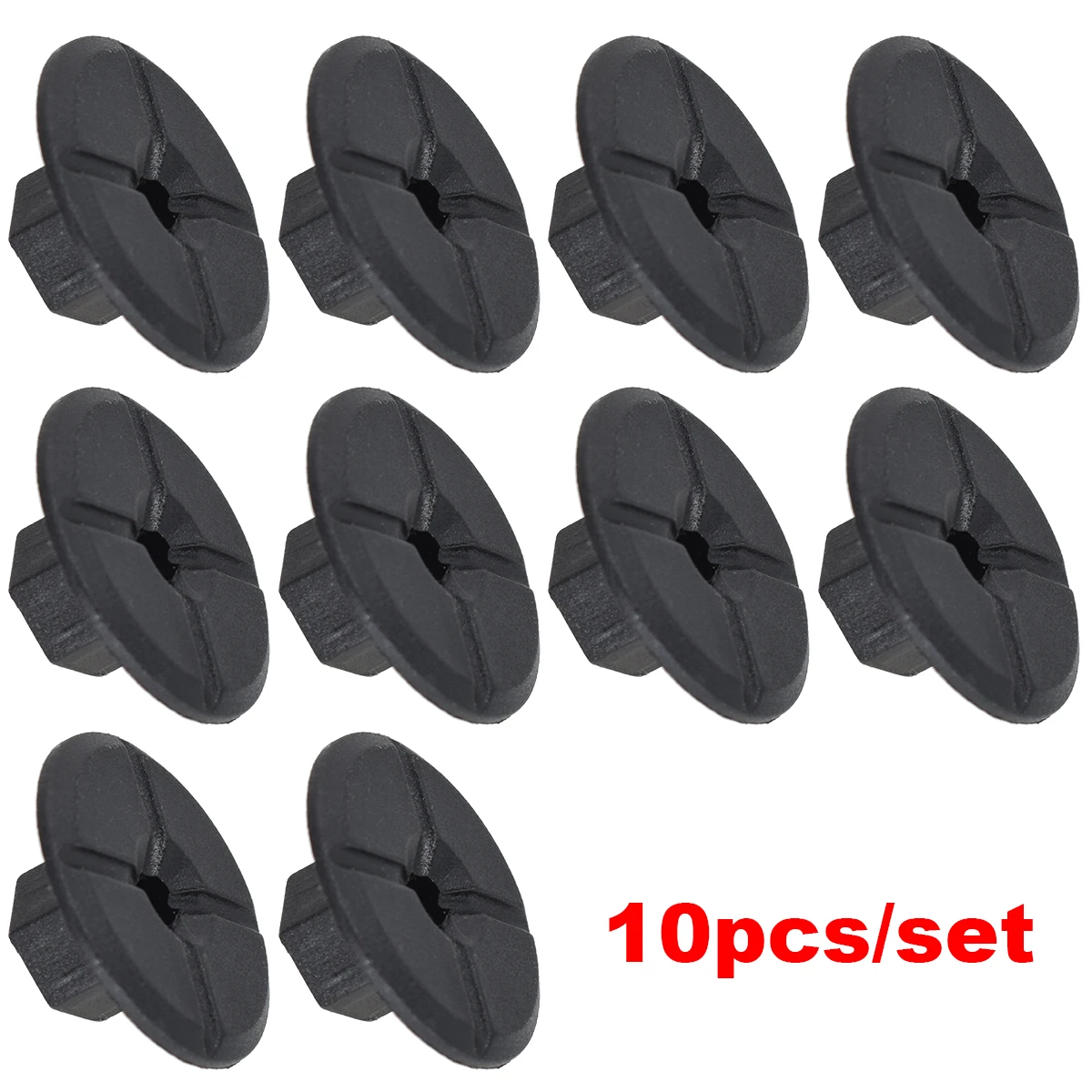 10x 4mm Fastener Nut Cover For Mercedes Benz BMW Fender Mud Flaps Splash Guard Wheel Arch Bumper Panel Retainer Unthreaded Clips