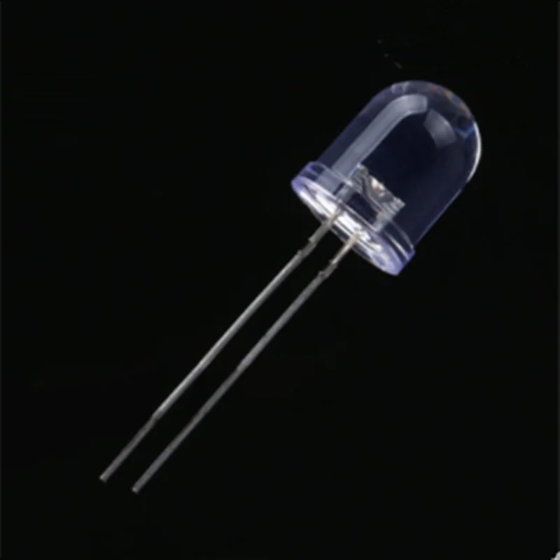 20 stücke!!! Gerade stecker 8MM runde kopf LED licht-emittierende diode LED licht weiß highlight