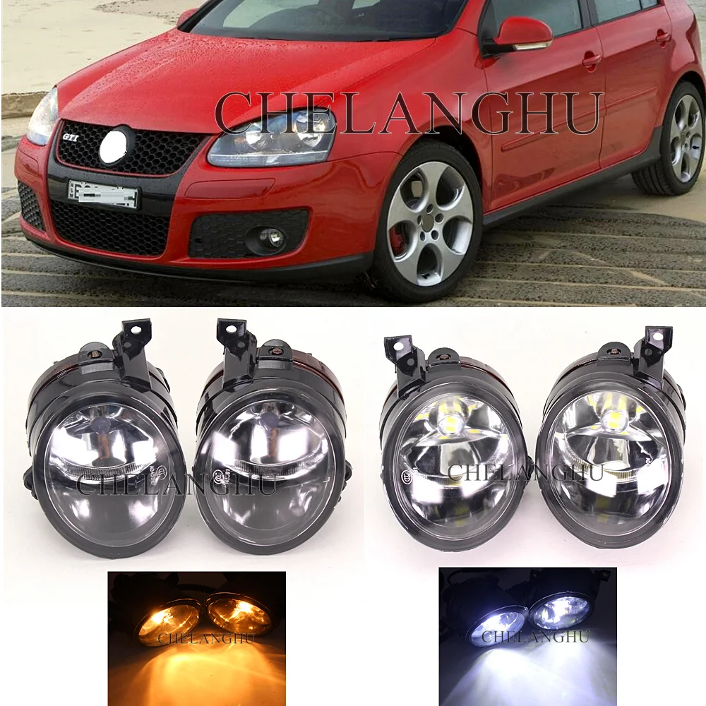 Do VW Golf 5 GTI MK5 2004 2005 2006 2007 2008 2009 Reflektor samochodowy LED / Halogen Przednie światła przeciwmgielne z żarówkami
