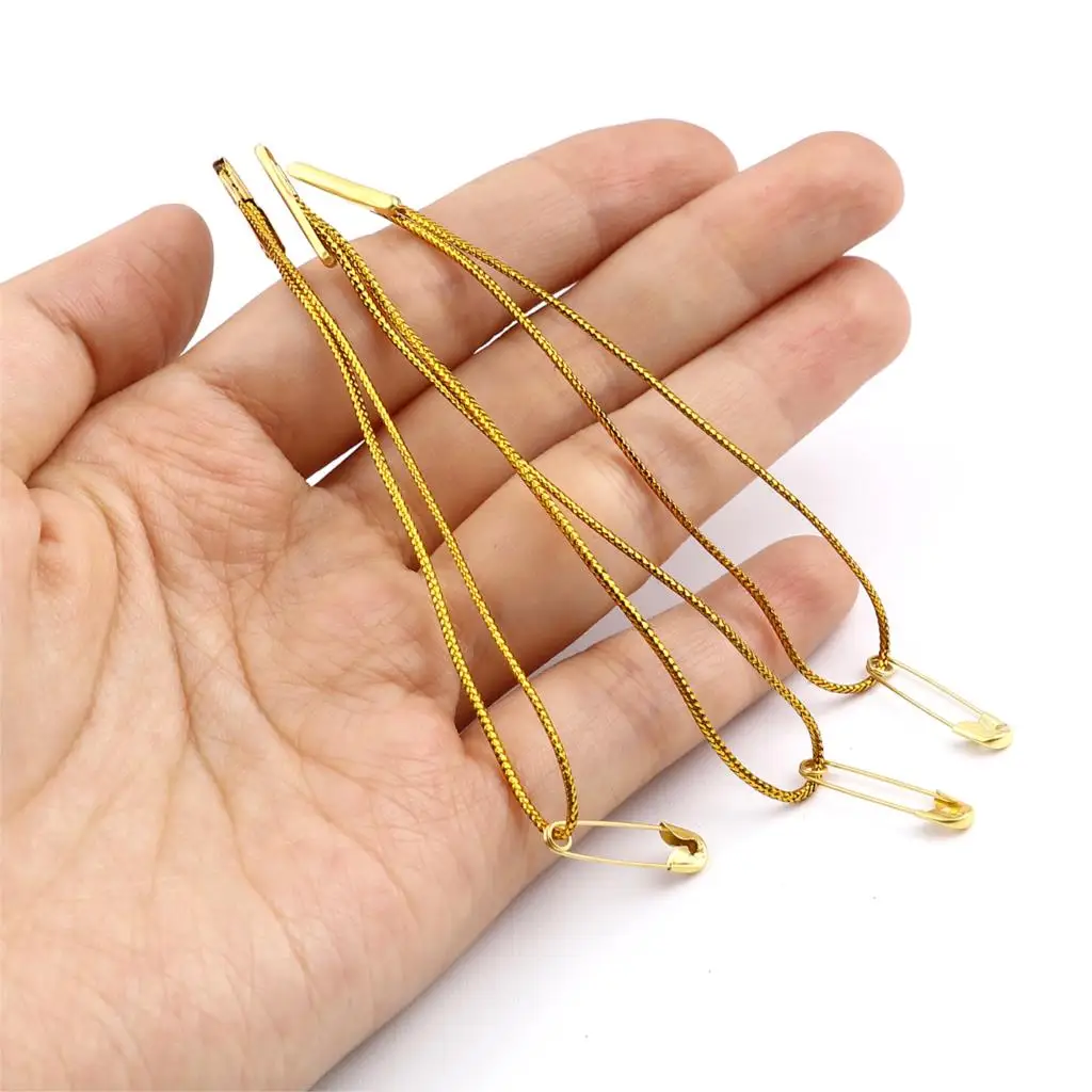 100/500Pcs Metal Pins Buckle Clothes Polyester Tag Rope Cord Hanging Tablet For Garment Bag Tags Cards DIY Clothing Accessories