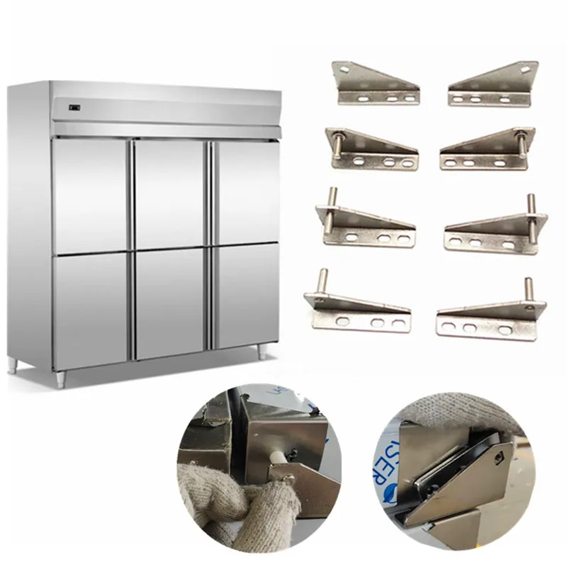 Stainless Steel Thickened Refrigerator Hinge  Hotel Restaurant S01 Commercial Kitchen Large  Four Six Door Freezer Hinge