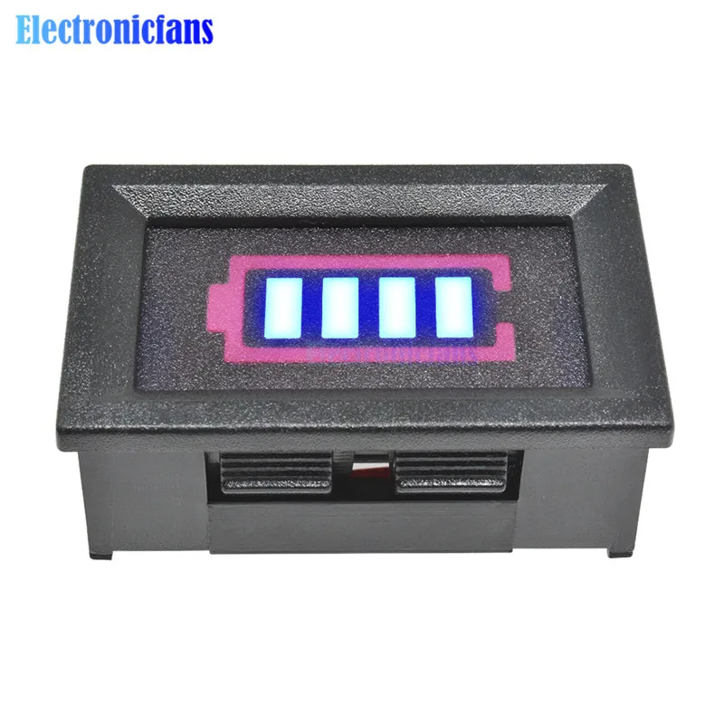 1S/2S/3S/4S/5S/6S/7S Lithium Battery Capacity Indicator Display 12.6V w/ Shell Percentage Battery Power Display Tester Meter