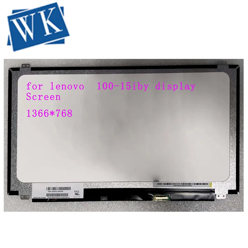 

for lenovo ideapad 100-15iby display Screen Matrix for IdeaPad 100 Lapotp LCD Panel 1366x768 HD Glare 30Pin Replacement