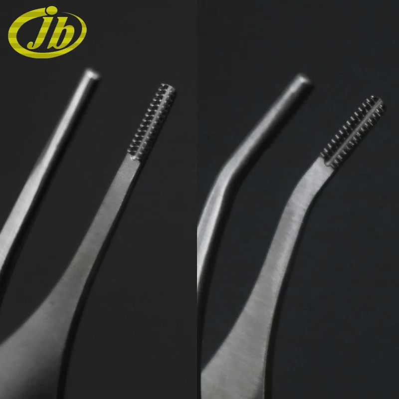 Cartilage tweezers tissue forceps 12.5cm stainless steel surgical operating instrument forceps