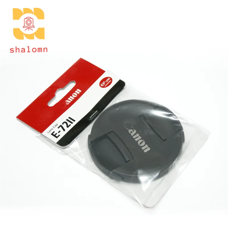 Penutup Lensa Kamera E-72II Asli Baru Penutup Snap-On 72Mm untuk Lensa Canon EF 35Mm 1.4L 50-85 1.2 15-85 18-200