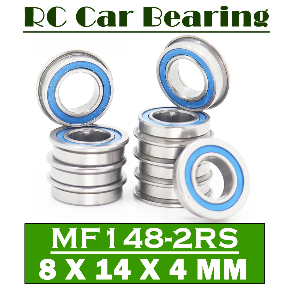 MF148RS Bearing ( 10 PCS ) 8*14*4 mm ABEC-7 Hobby Electric RC Car Truck MF 148 RS 2RS Ball Bearings MF148-2RS Blue Sealed