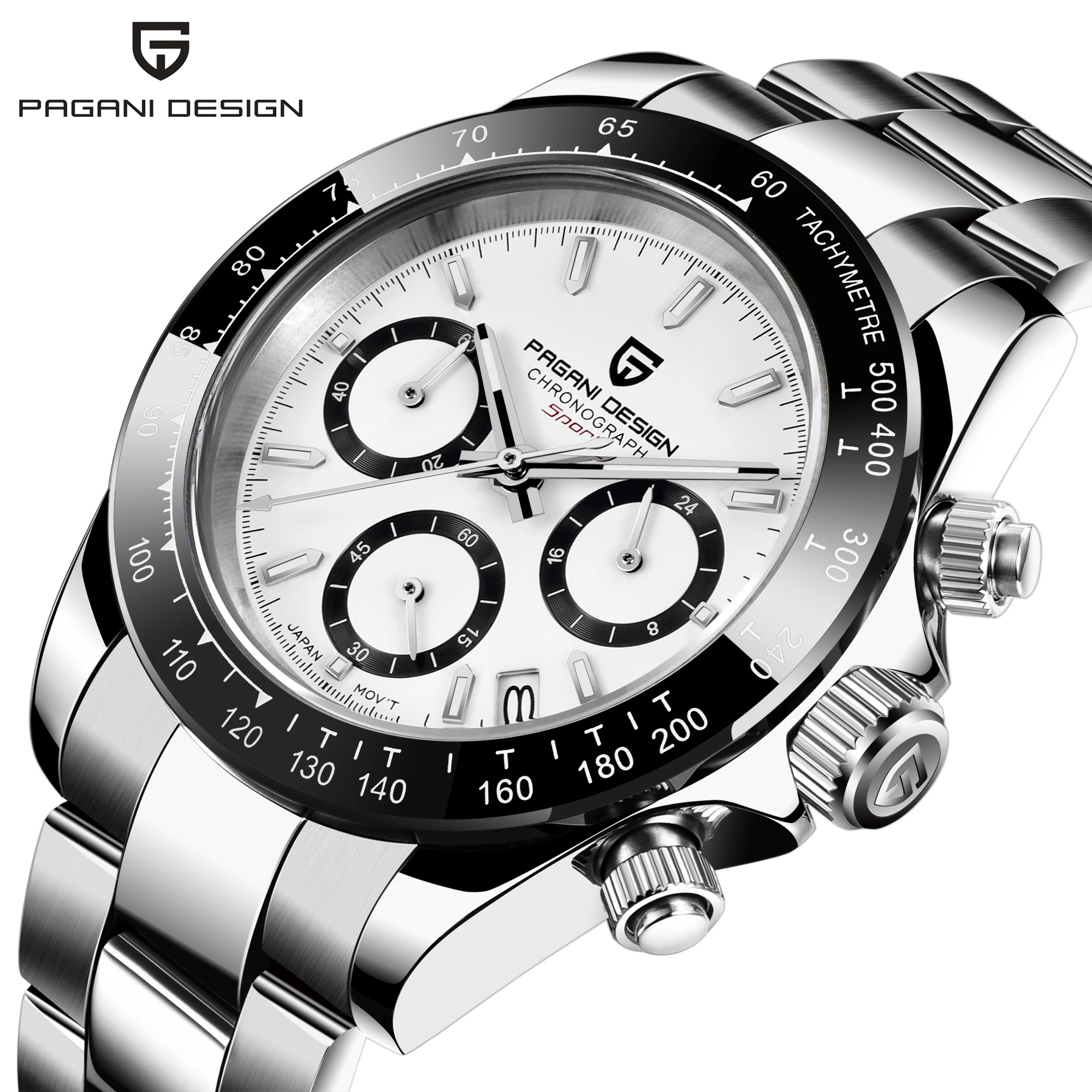 

2022 New PAGANI DESIGN Top Men Sports Quartz Watch 40MM Sapphire Stainless Steel 100m Waterproof Luxus Chronograph Reloj Hombre