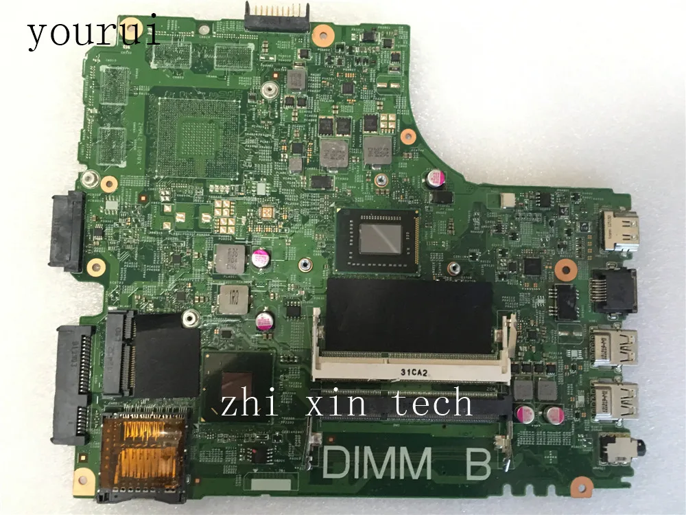 yourui For Dell 14R 3421 Laptop motherboard 12204-1 PWB :5J8Y4 REV :A00  with i3-3217u CPU DDR3 Fully Tested