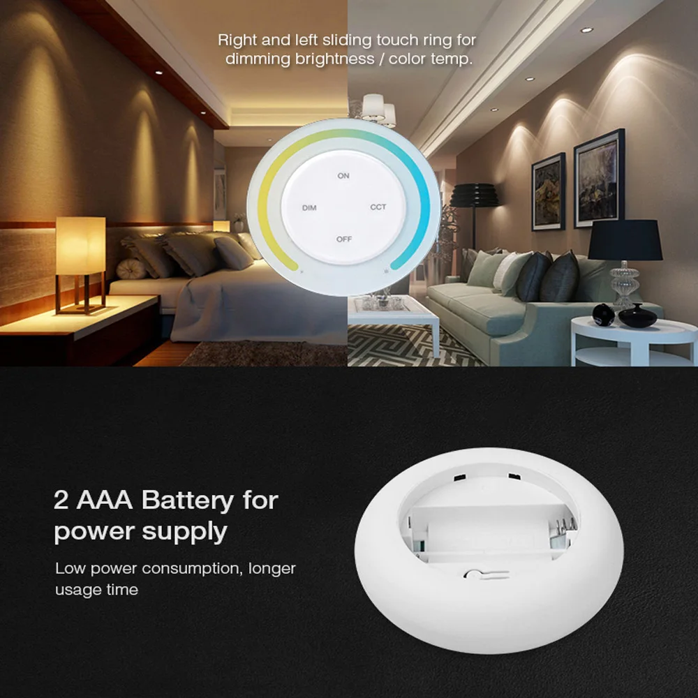 Miboxer 2.4G Sunrise Remote S1 Rainbow Remote S2 LED Controller For Milight Color Temperature/RGB+CCT LED Light Bulb Lamp