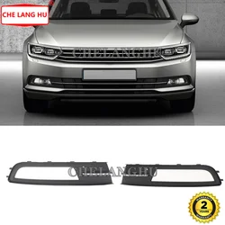 Left / Right Car Light Grille For VW Passat B8 2015 2016 2017 2018 2019 Car-styling Front Bumper Fog Light Fog Lamp Grille Cover