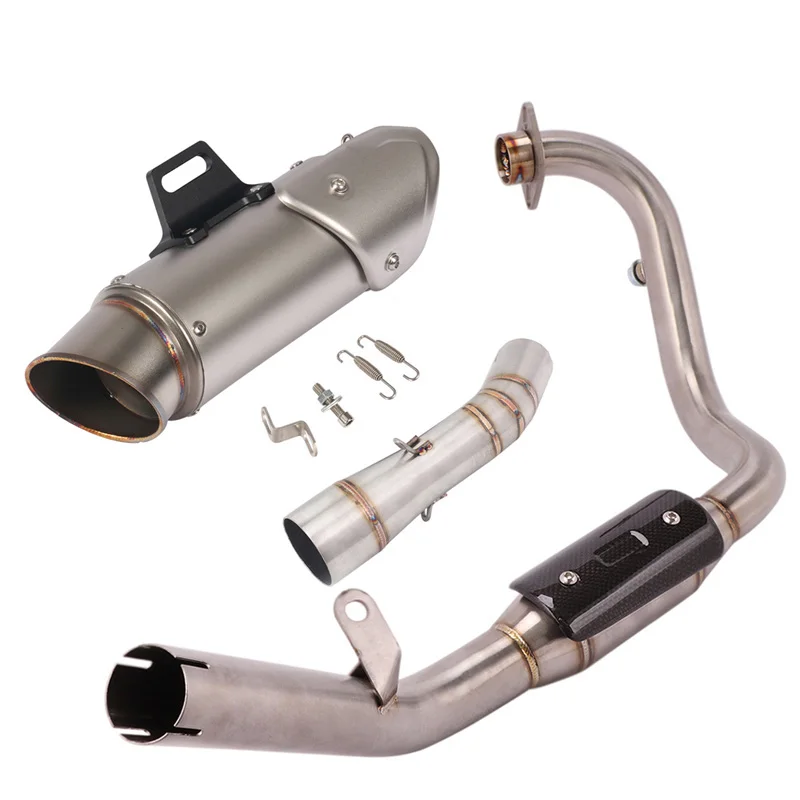 Motorcycle Exhaust Pipe Connect Tube Middle Link Connection Muffler Escape Silencer Baffle for Benelli Leoncino 250 TRK251