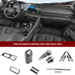 For Hyundai Elantra Avante 2021 2022 2023 Car Styling Body Cover Stick Trim Door Inner Built Handle Inside Bowl Frame Lamp Parts