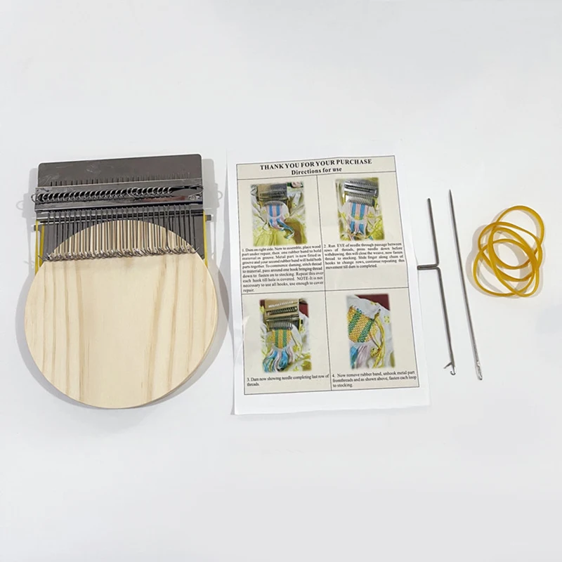 Small Loom Portable Darning Machine Cloth Repair Accessory Multifunction Knitting Tool for Mending Clothes Jeans Socks