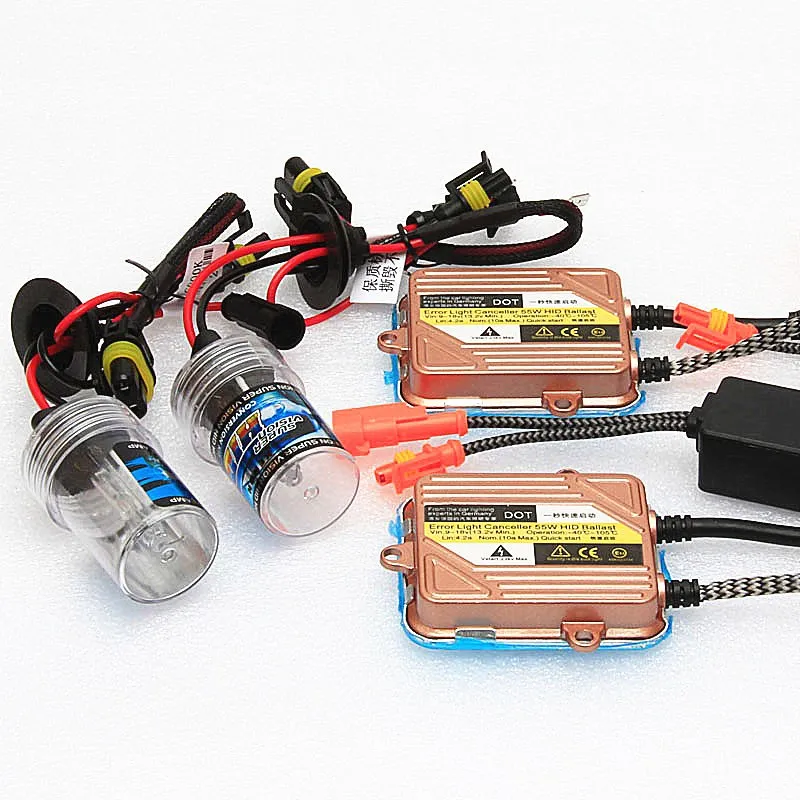 

1 kit 55w car xenon H7 H11 HID H1 H3 9005 9006 12V h4 headlight 6000k 4300k 8000k 10000k HB3 HB4 880 881 car xenon headlight