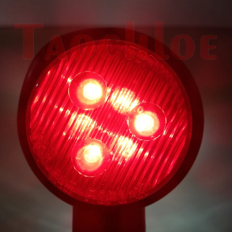 2Pcs Trailer LED Light 12V 24V Truck Outline Marker Light Parking Lamps Lorry Van Rear Lights Wide Lighting Red White