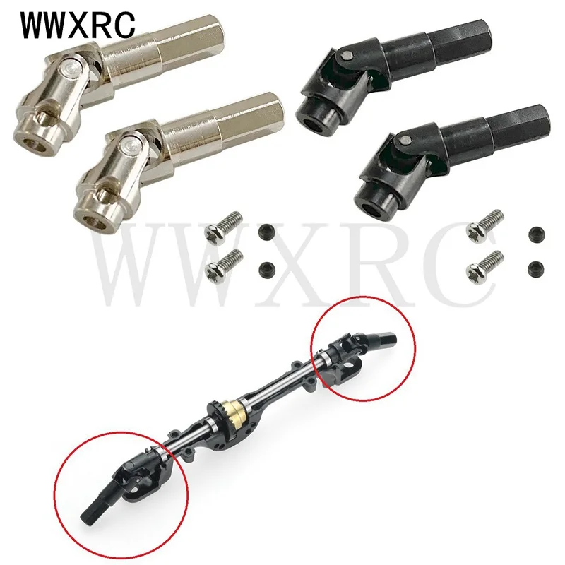Metal Front Axle Drive Shaft Rear Axle Shaft for WPL C14 C24 C34 B24 B36 MN D90 D91 MS RC Car Parts Accessories