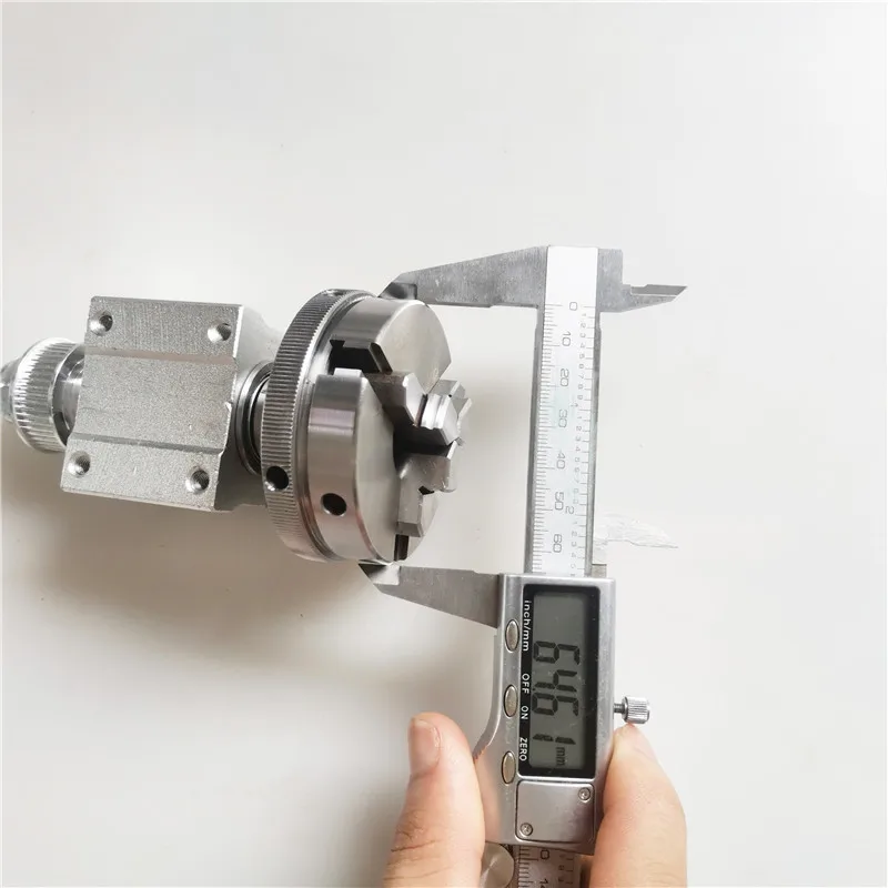 mini lathe woodworking beads machine spindle DIY lathe / bead machine 65 Three-jaw chuck spindle assembly