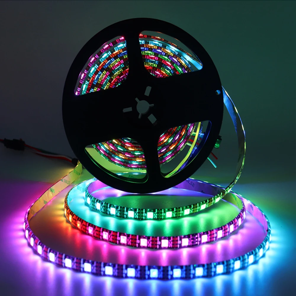 

DC5V SK6812 RGBW(Similar WS2812B) 4 In 1 30/60/144 Leds/Pixels/m;Individual Addressable Led Strip IP30/IP65/IP67 1m/5m