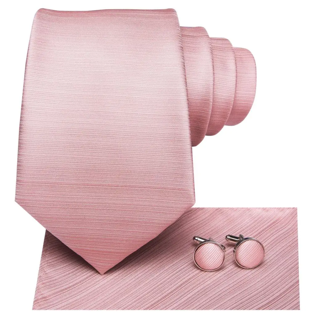 Corbata de boda de seda sólida para hombres, mancuerna de mano, regalo, corbata de diseñador de moda, fiesta de negocios, envío directo, Hi-Tie