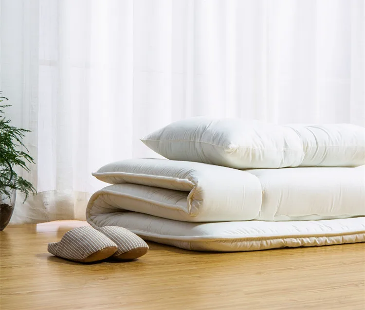 Japanese Floor Mattress Futon 150/180x200cm Double Thicken Tatami Mat Sleeping Foldable Roll Up Mattress Soft Breathable Futon