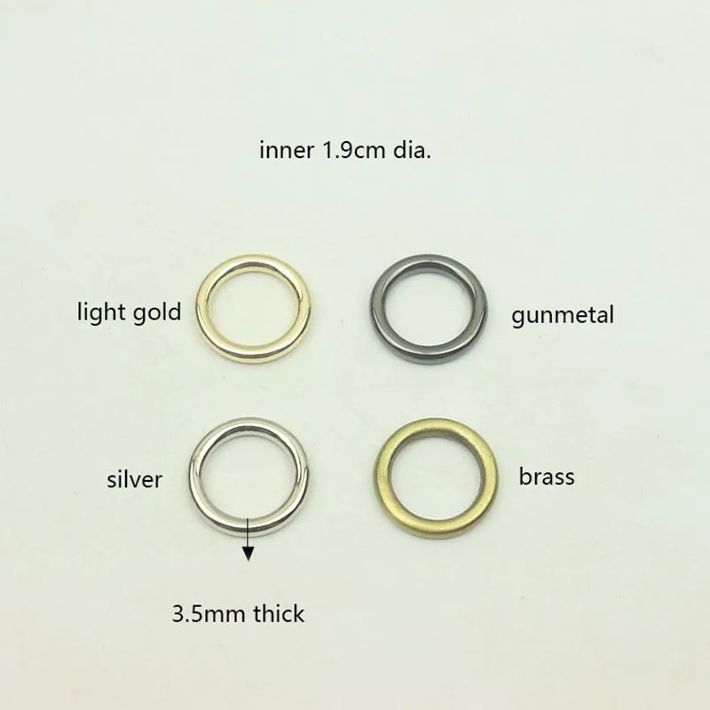50pcs 20/25/31/38/50mm Metal O Ring Buckles High Quality Hook Snap Bag Keychain Connector Round Buckle Webbing DIY Accessories