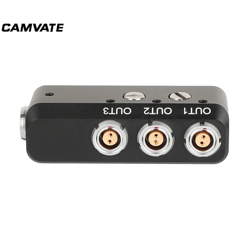 CAMVATE 1 Lemo 0B 2-Pin Female Converts To 3 Lemo 0B 2-pin Power Splitter Cable Adapter Distributor With 1/4\