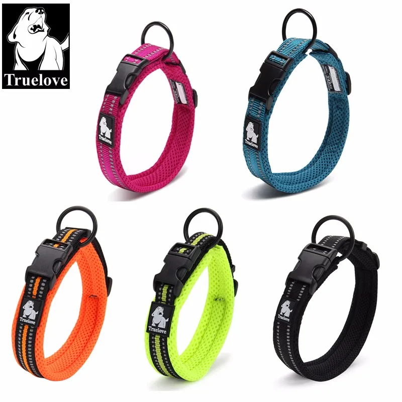 Truelove Reflective Soft Dog Collar and Leash Set Nylon Adjustabele Collar Dog Training Leash Esay On Pet Supplies Dropshipping