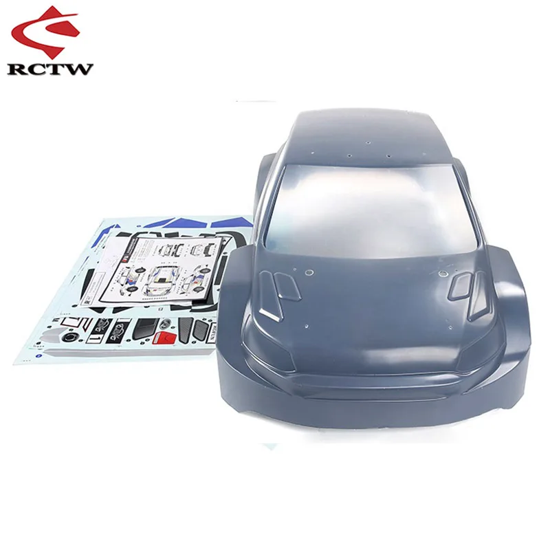 RC Car Body Shell Cover with Decal Sticker for 1/5 ROVAN ROFUN RF5 WRC 4WD Rally MCD Truck Spare Toy Upgrade Parts