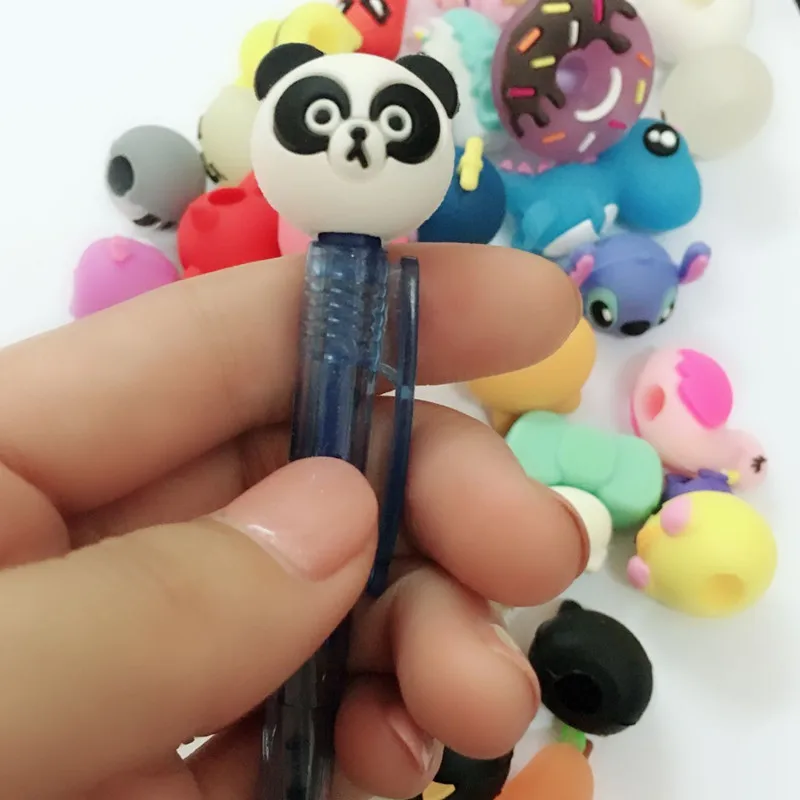 Not Repeat 5pcs Cute Mini Animal Cap of a Pen With Littlest Pet Cat Dog Doll Action Figures for Capsule Egg Kids Children Toys